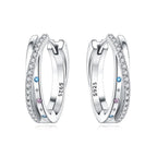 Stellar Sparkle Crossover Hoops