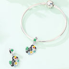 Toucan, Monstera Leaf & Plumeria Dangle Charm