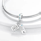 Travel Passport and Ticket Dangle Charm