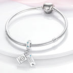 Travel Passport and Ticket Dangle Charm