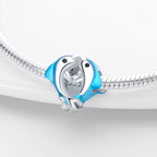 Two Dolphins Charm