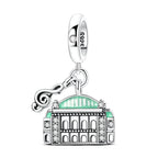 Vienna Opera House with Musical Note Dangle Charm