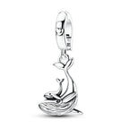Whale Mother & Baby Dangle Charm