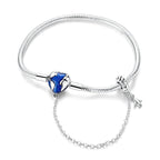 World Map & Airplane Safety Chain Bracelet