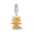 Yellow Baby Dragon Dangle Charm